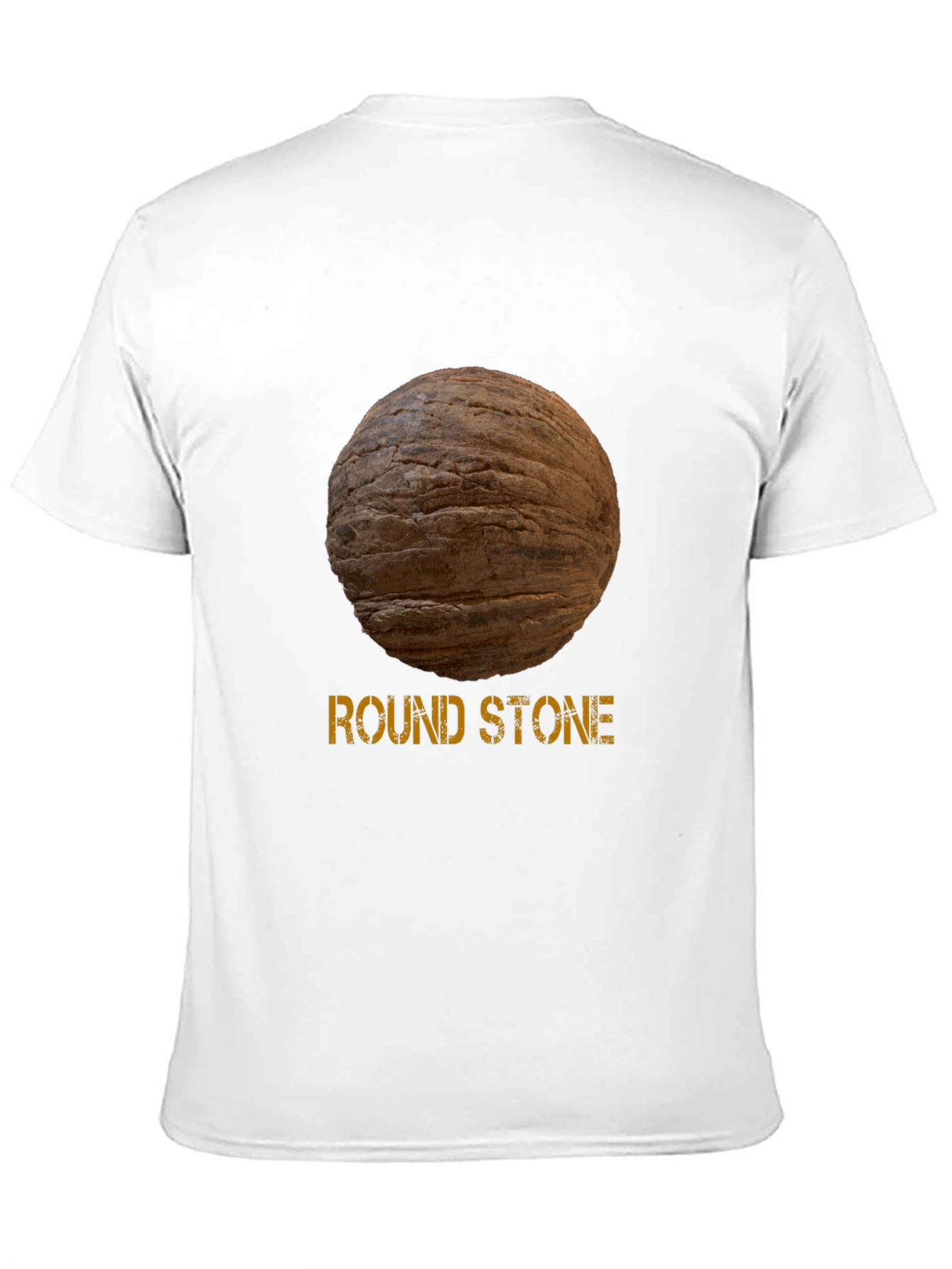 Round Stone Graphic Tee - Novelty Design