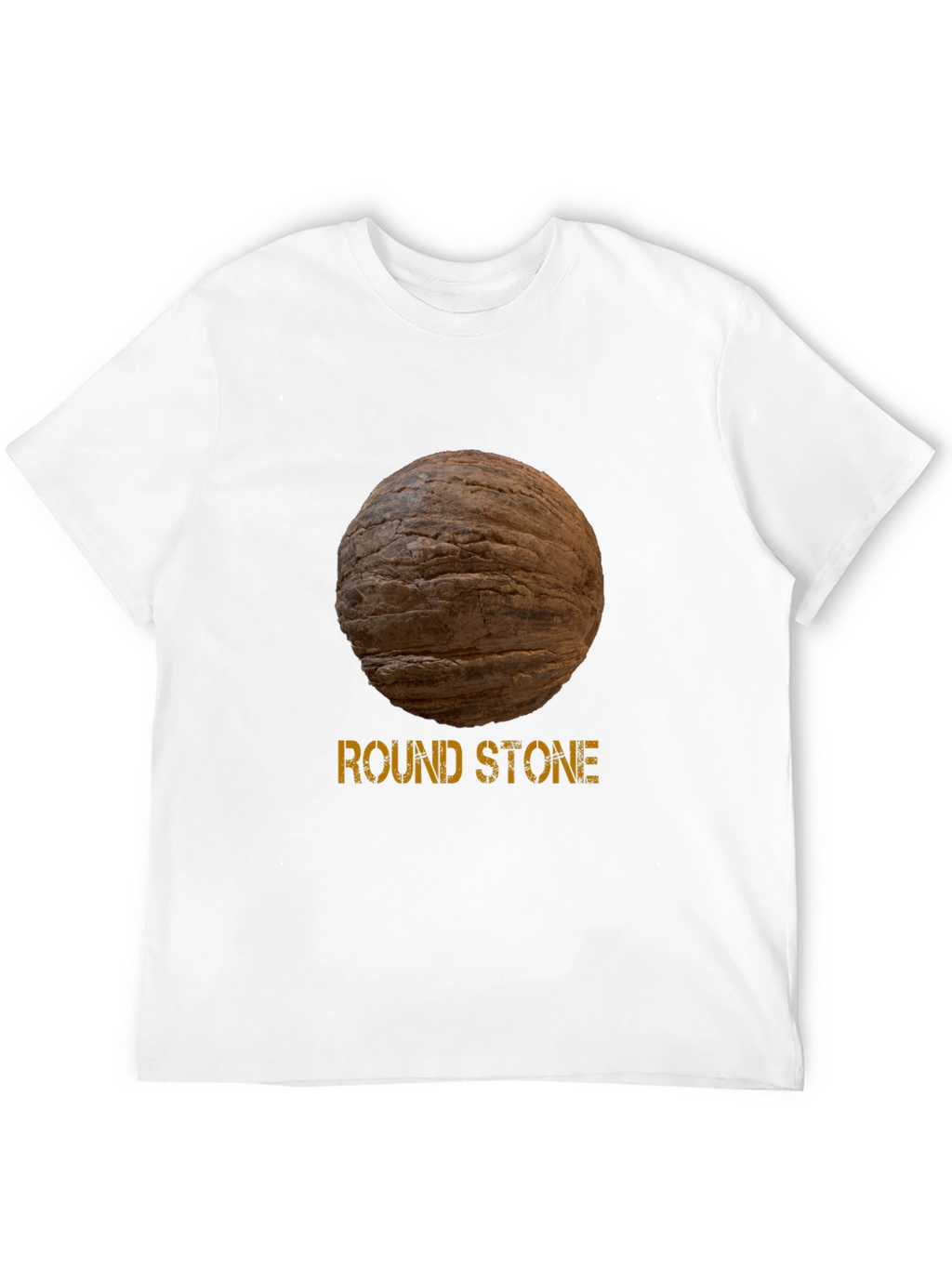 Round Stone Graphic Tee - Novelty Design