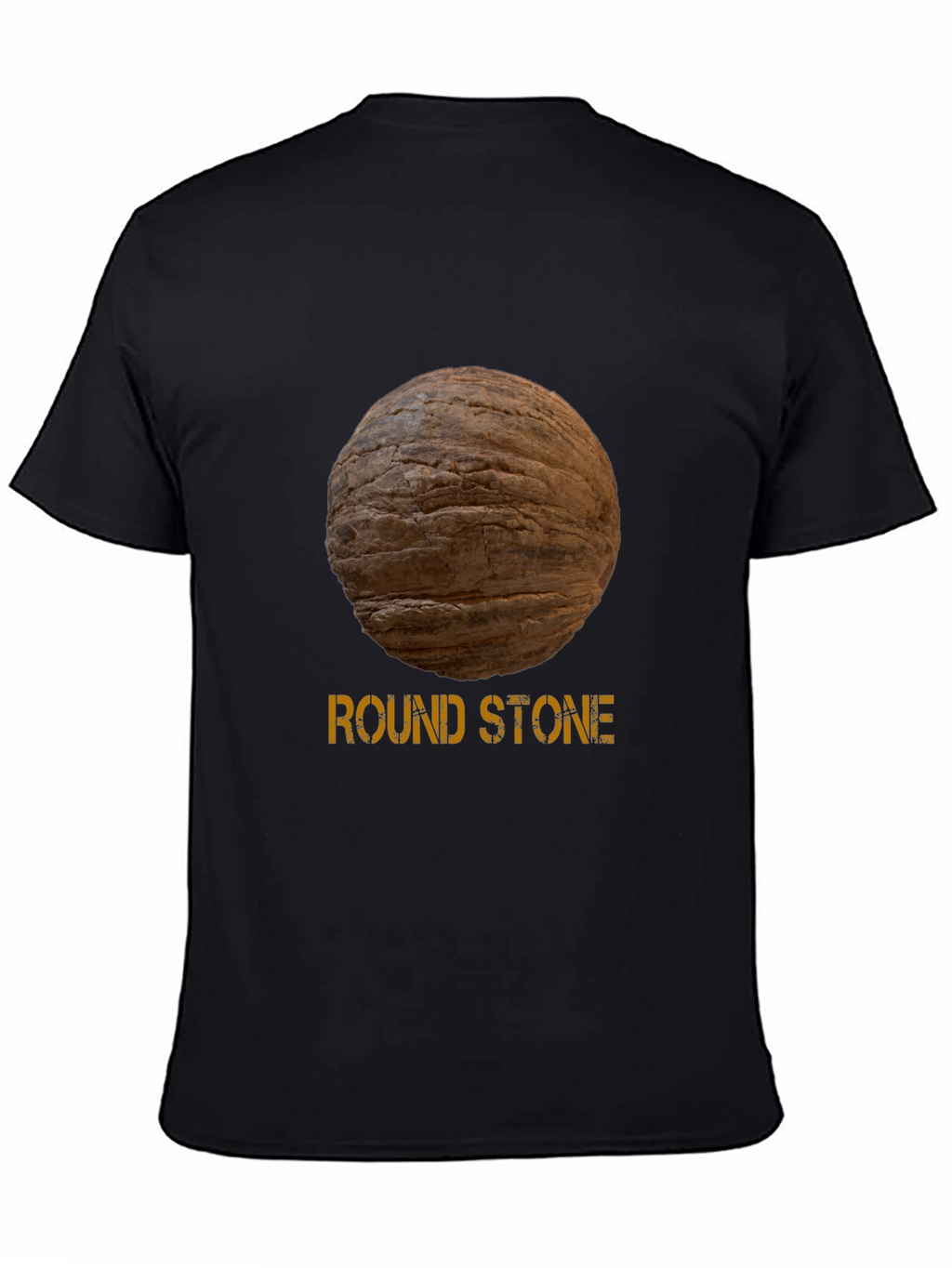 Round Stone Graphic Tee - Novelty Design