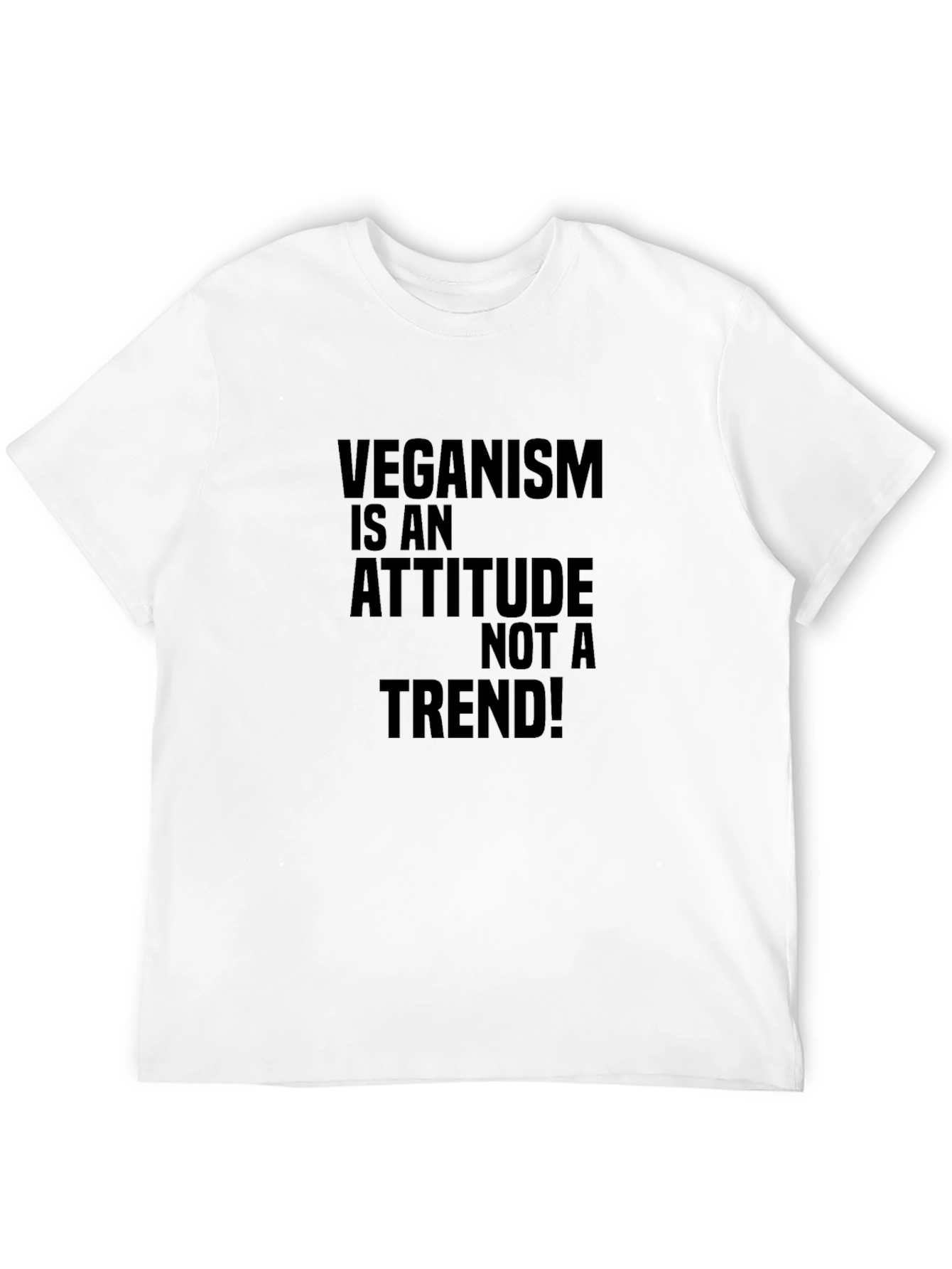 Veganism Attitude Black Graphic Tee
