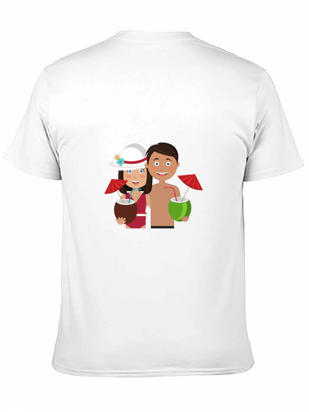 Tropical Getaway Graphic Tee - Black Casual Shirt