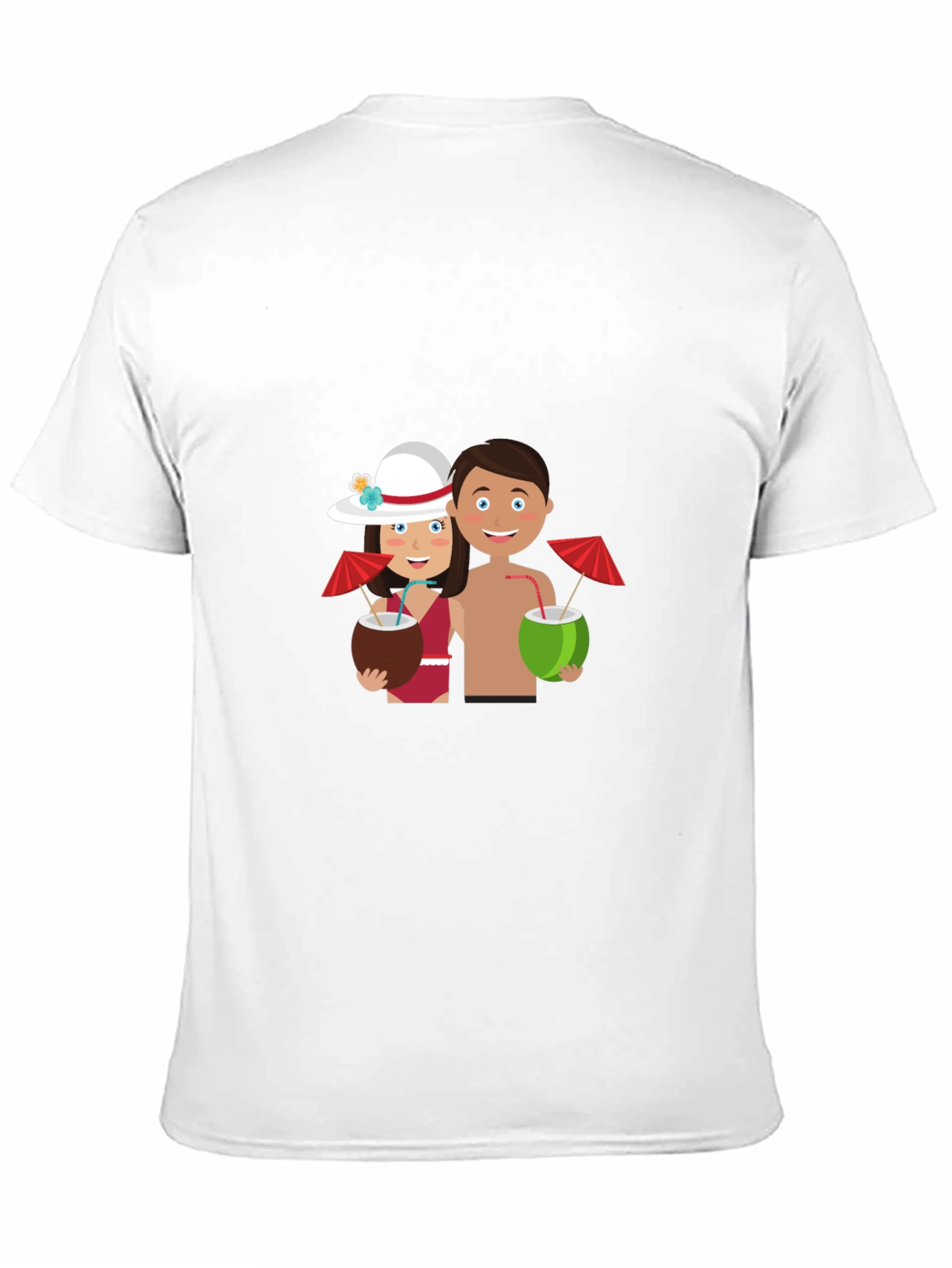 Tropical Getaway Graphic Tee - Black Casual Shirt