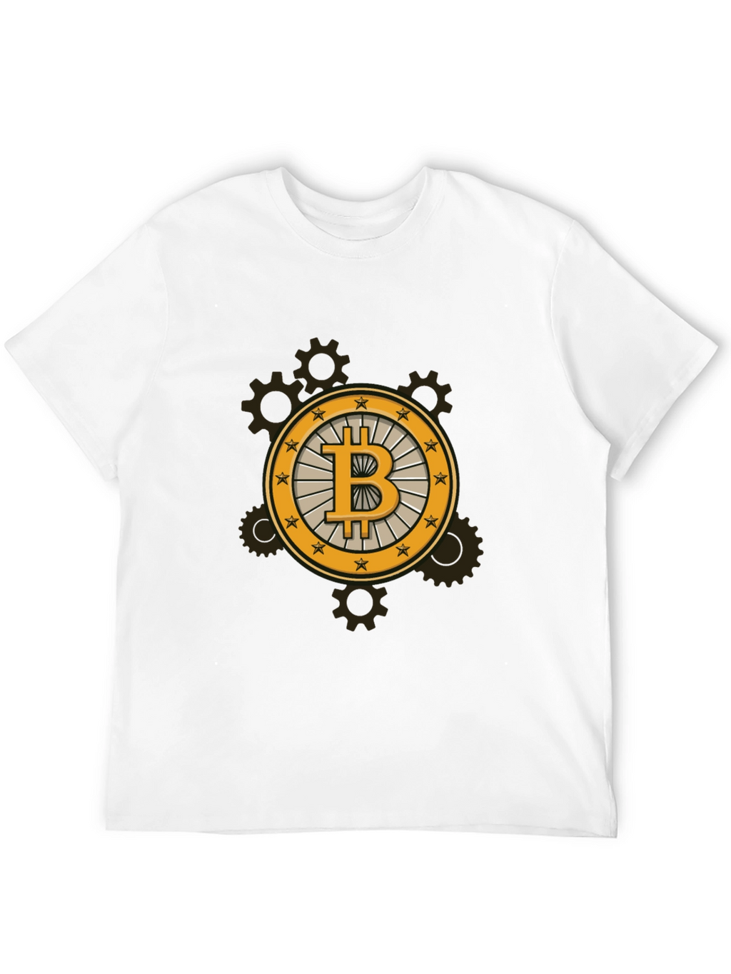 Bitcoin Steampunk Black Tee