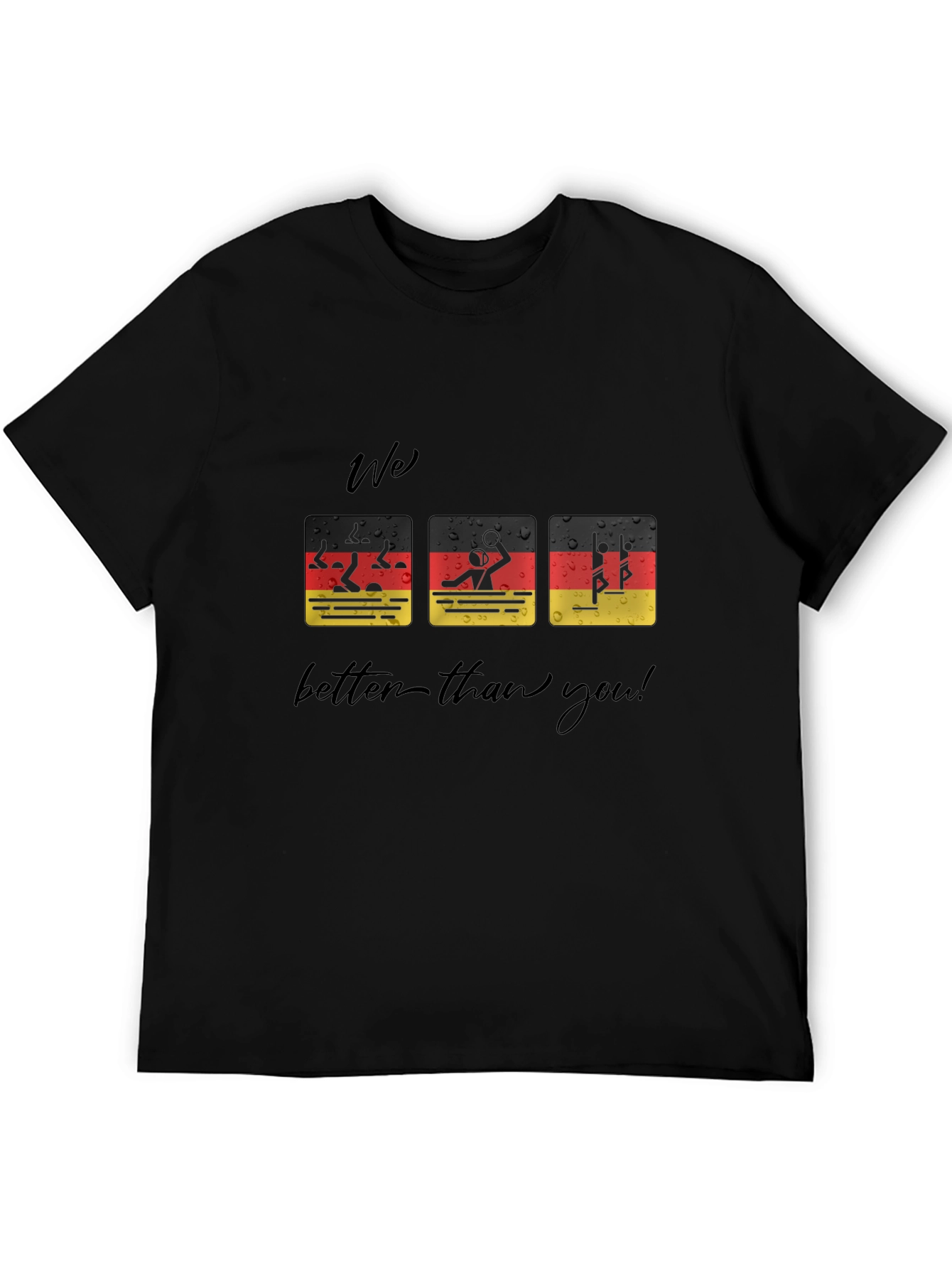 Funny German Flag Swimmer T-Shirt