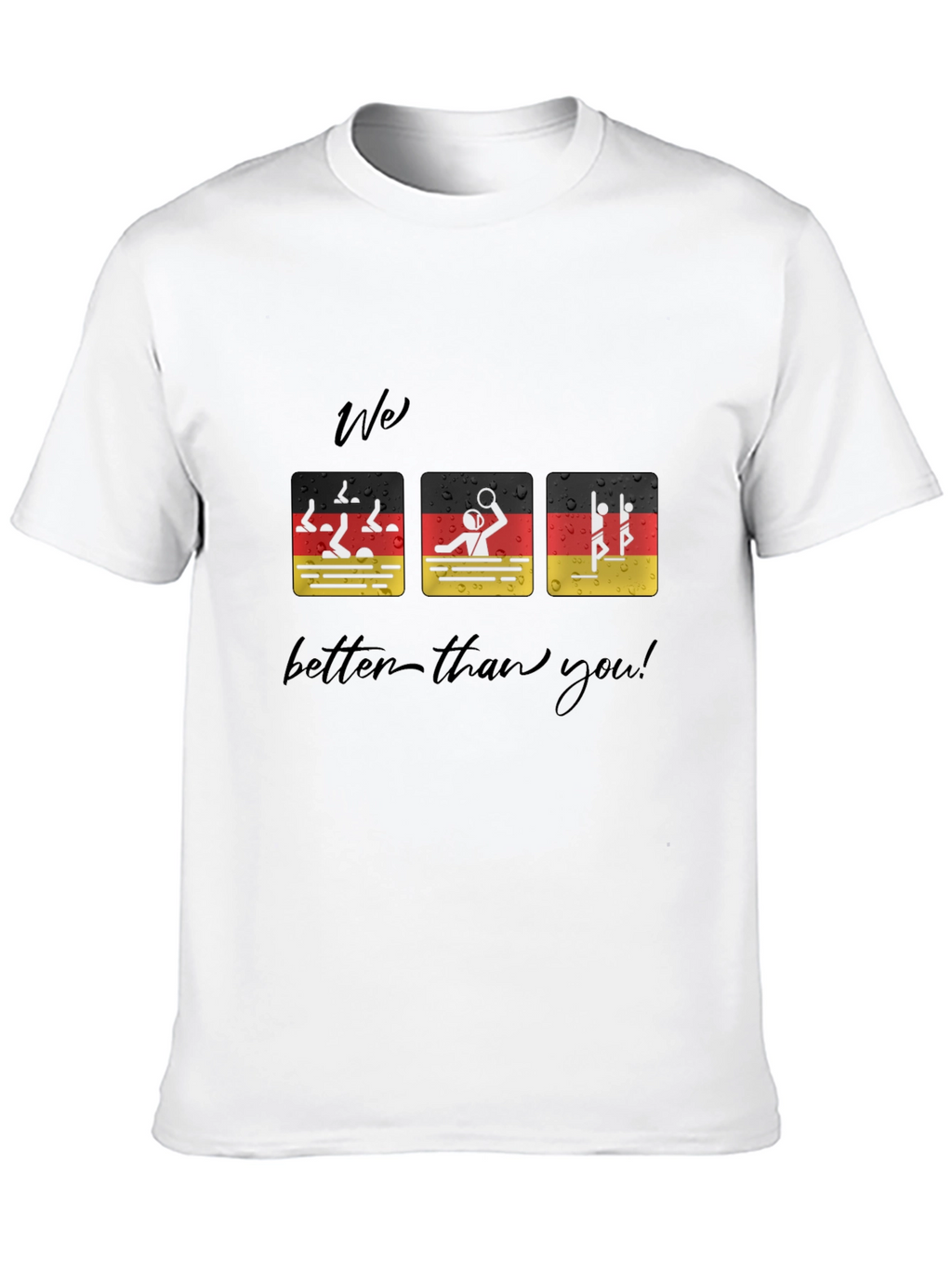 Funny German Flag Swimmer T-Shirt