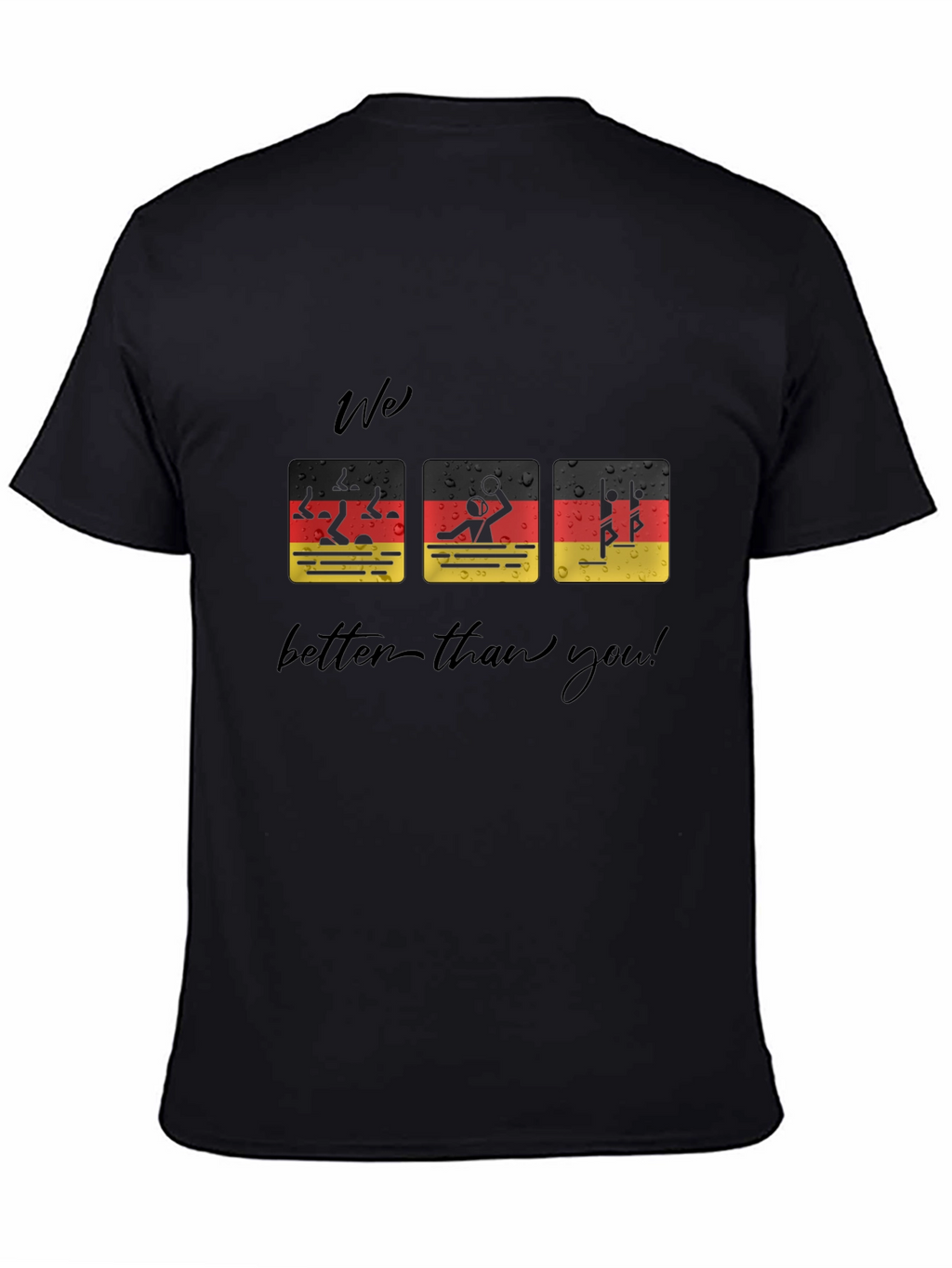 Funny German Flag Swimmer T-Shirt