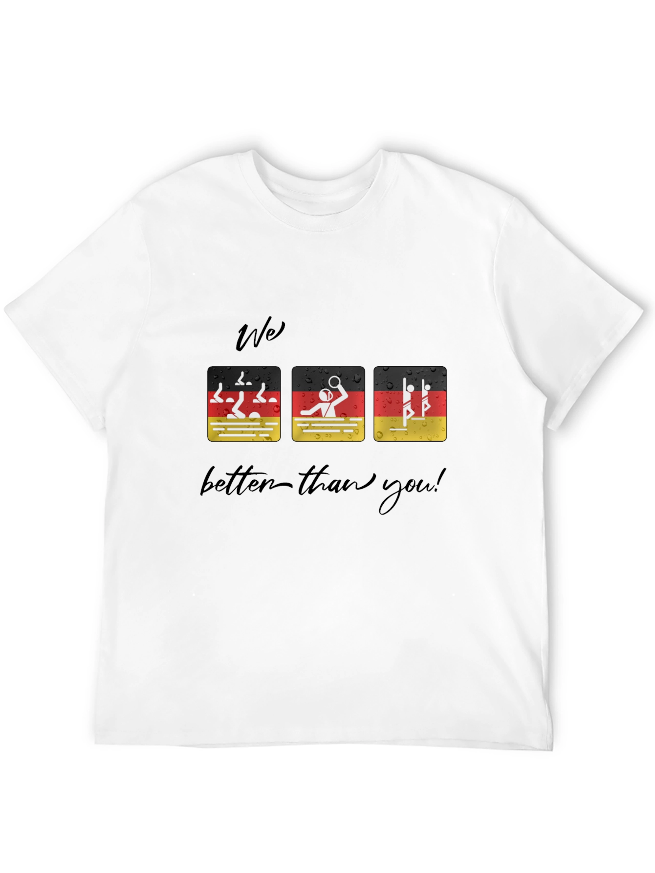 Funny German Flag Swimmer T-Shirt