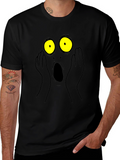Shocked Face Graphic Tee - Unisex Black T-Shirt