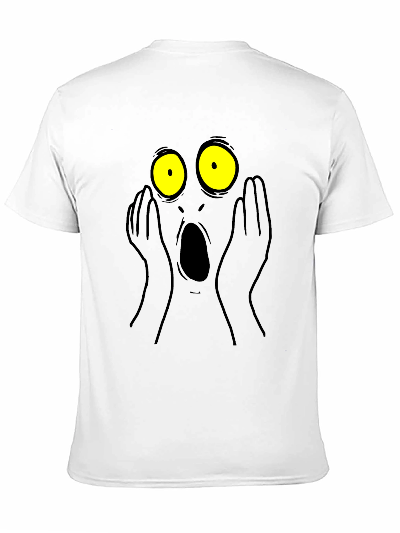 Shocked Face Graphic Tee - Unisex Black T-Shirt