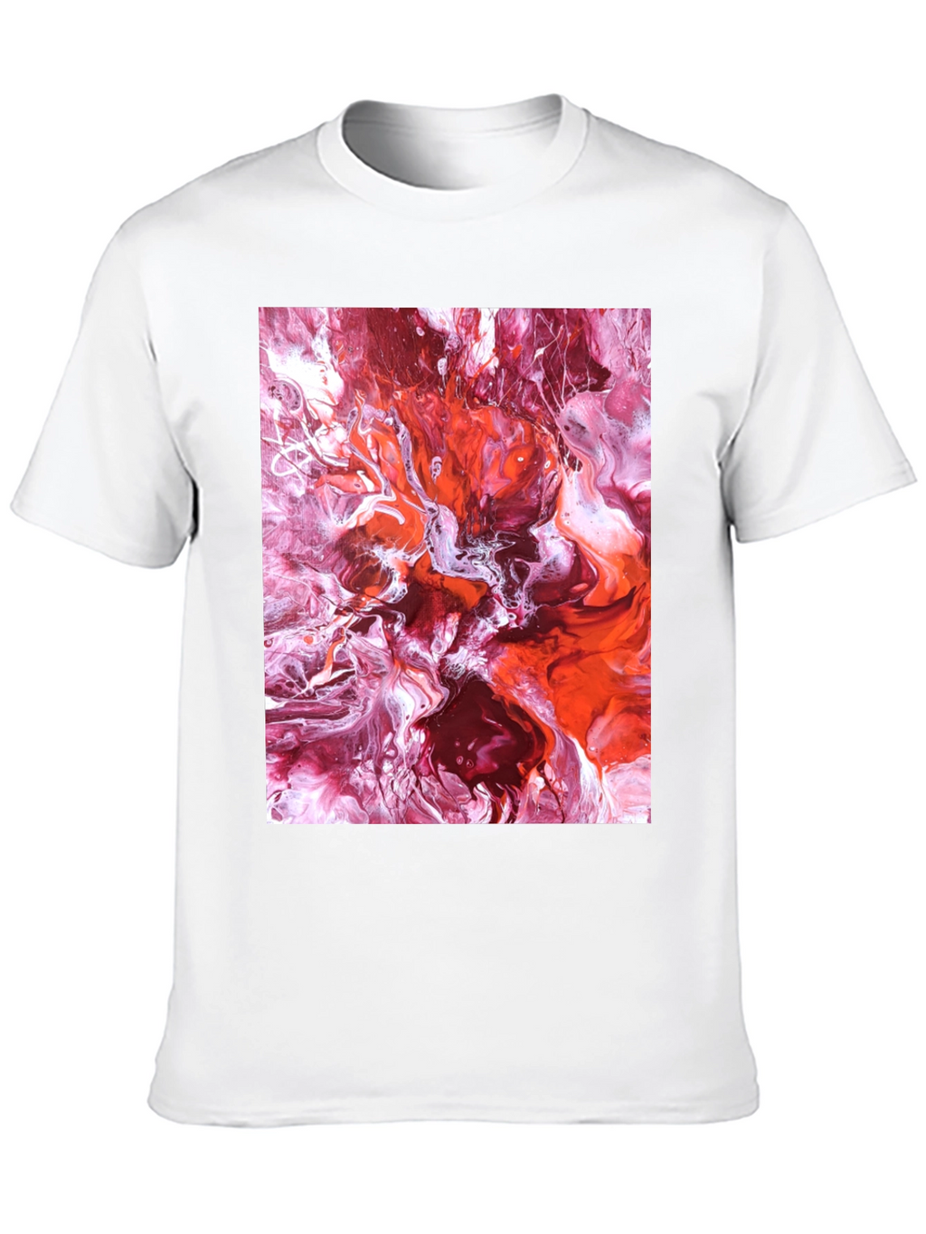 Abstract Fluid Art Black T-Shirt