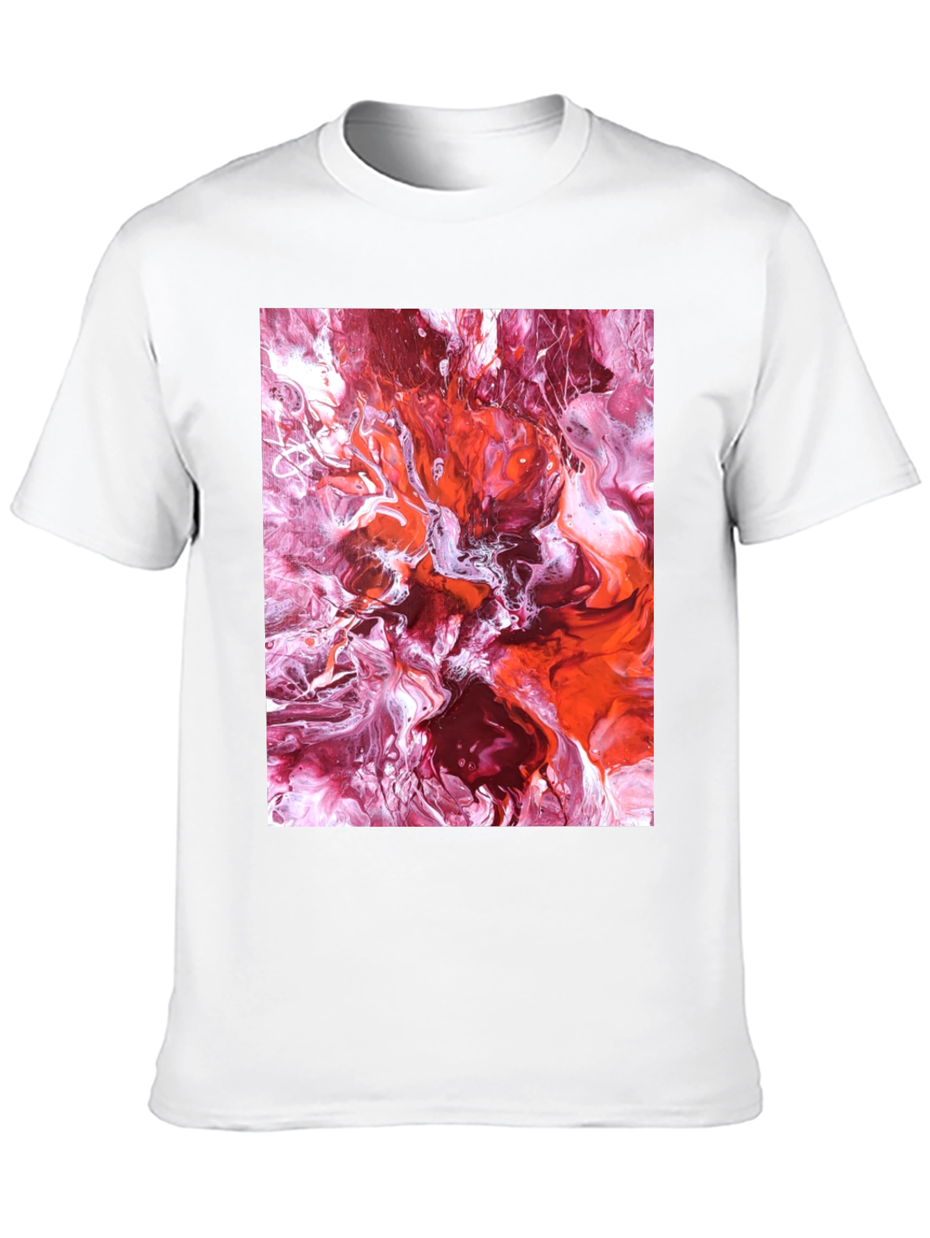 Abstract Fluid Art Black T-Shirt