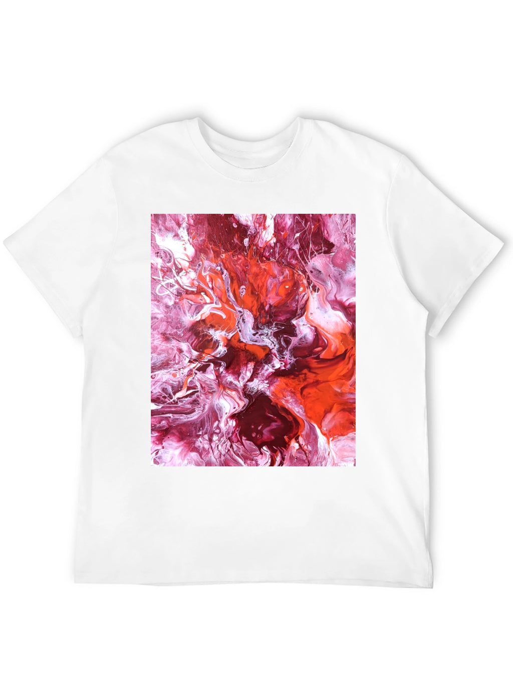 Abstract Fluid Art Black T-Shirt