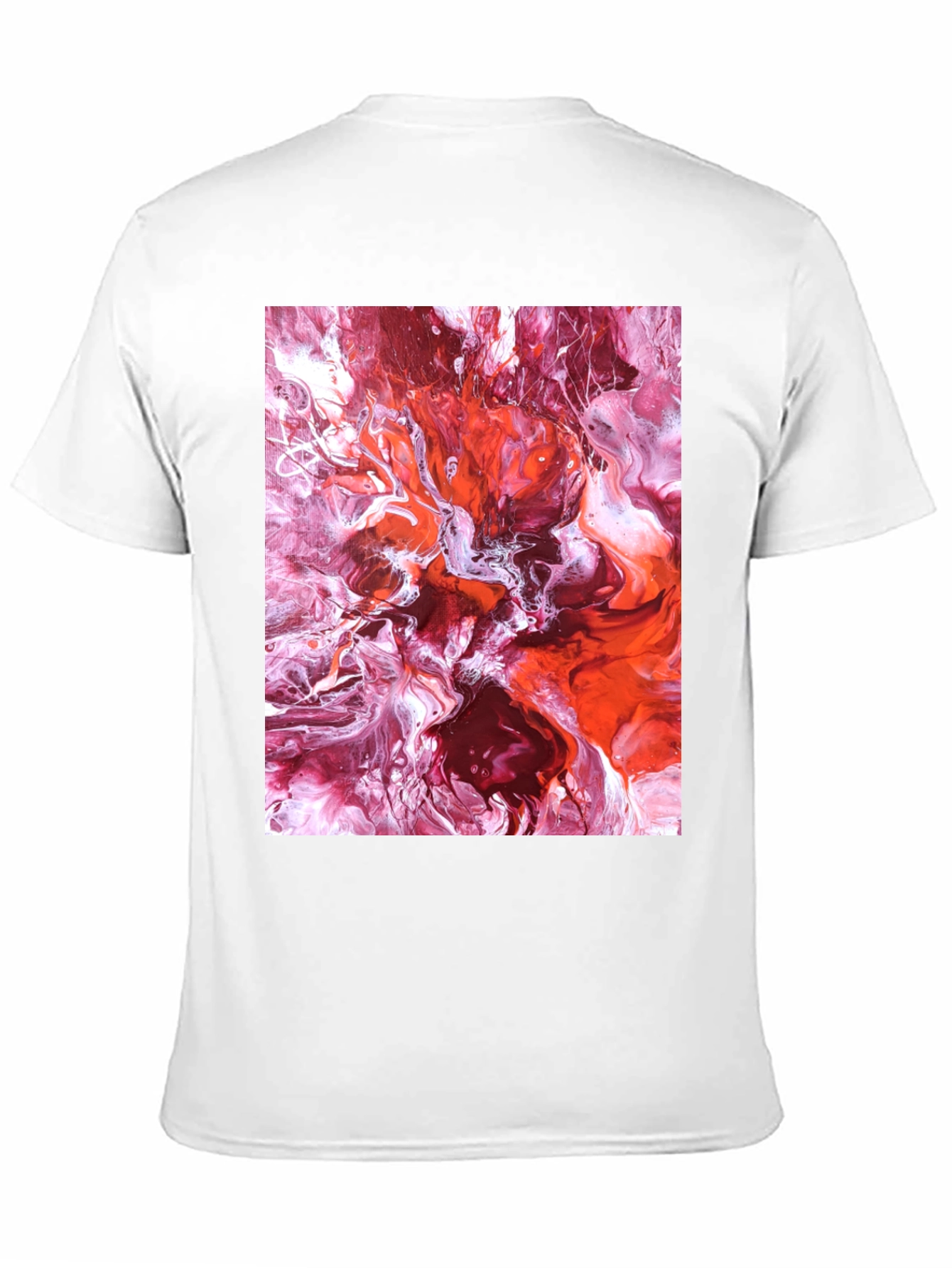 Abstract Fluid Art Black T-Shirt