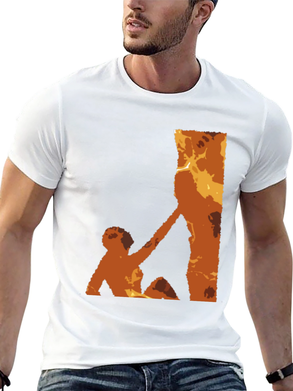 Graphic Tee - Man Climbing Silhouette