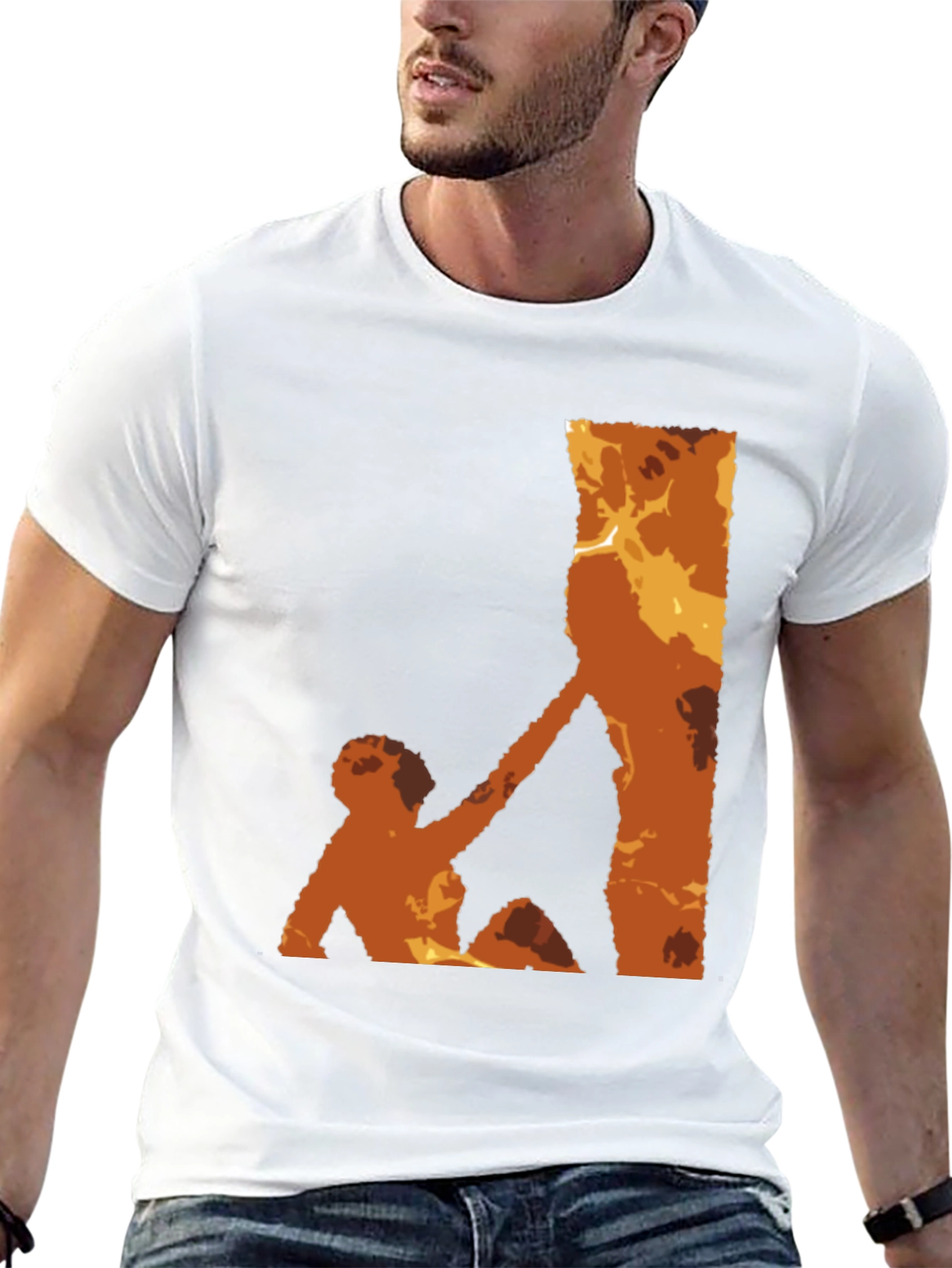 Graphic Tee - Man Climbing Silhouette