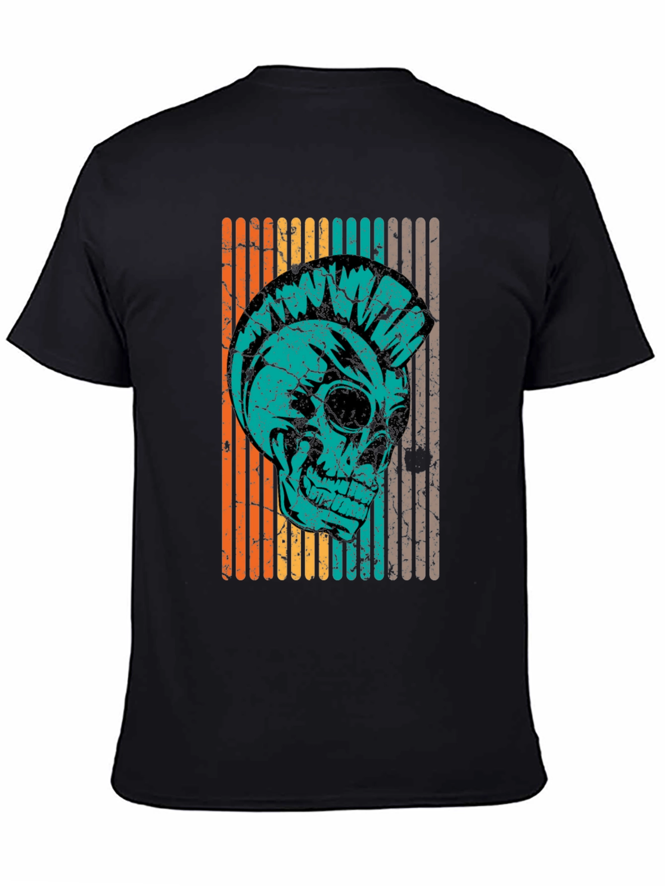 Retro Punk Skull T-Shirt - Vintage Style