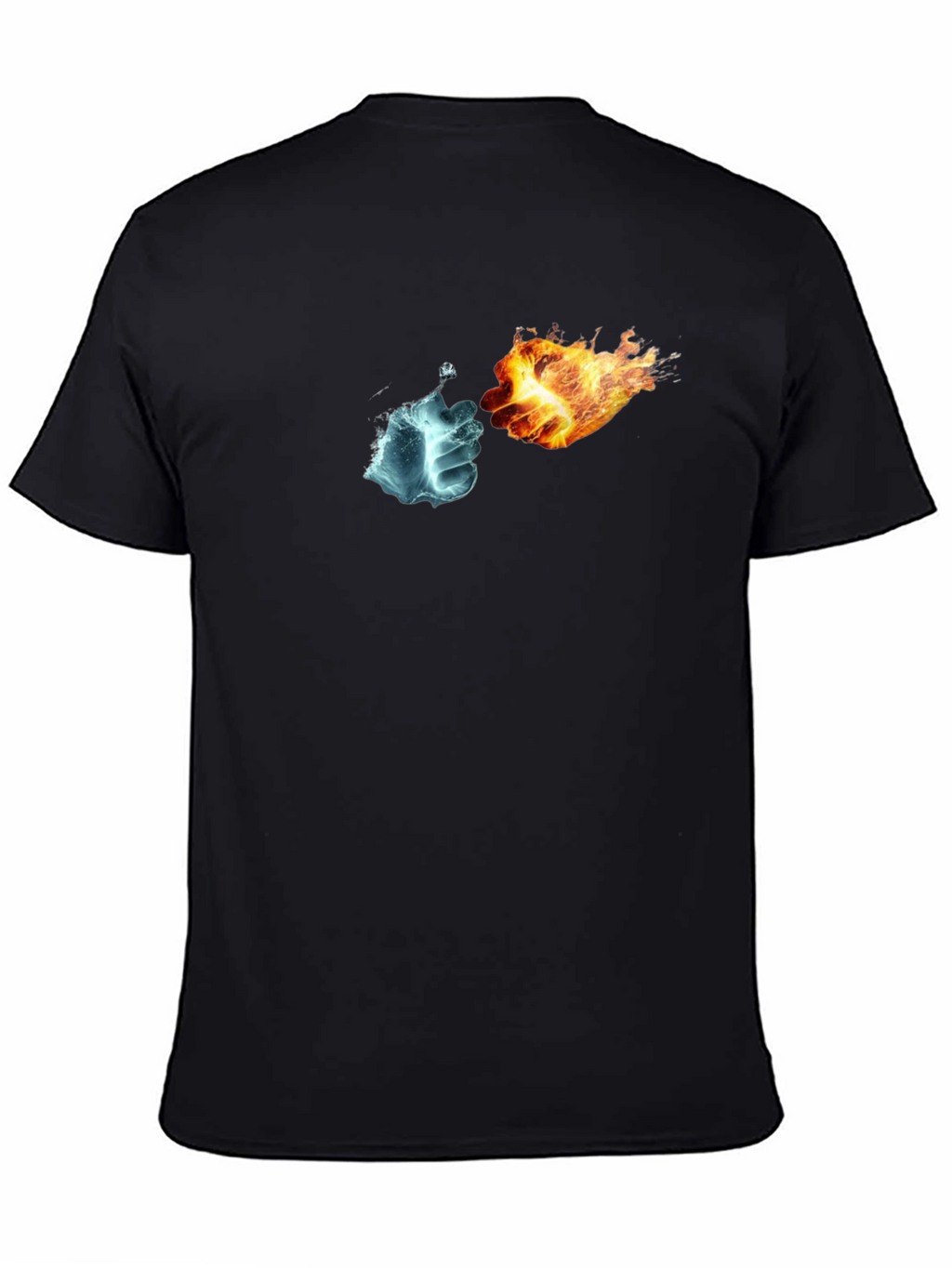 Fire & Ice Fist Black T-Shirt