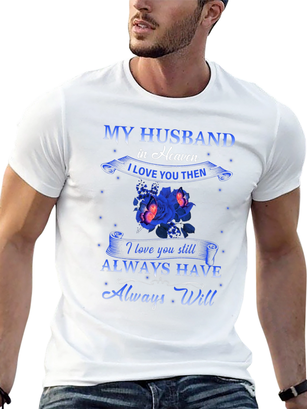 My Husband in Heaven Memorial T-Shirt