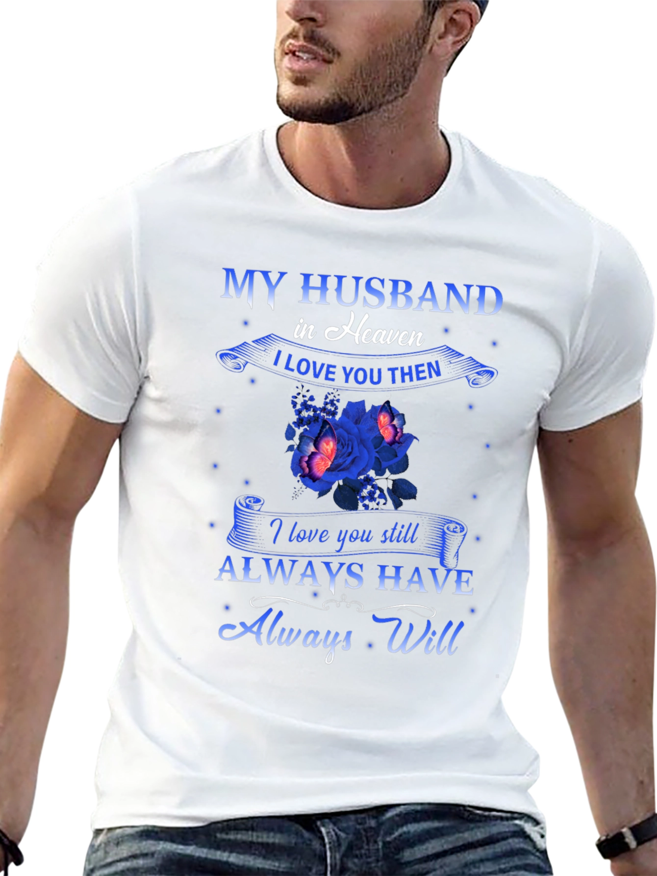 My Husband in Heaven Memorial T-Shirt