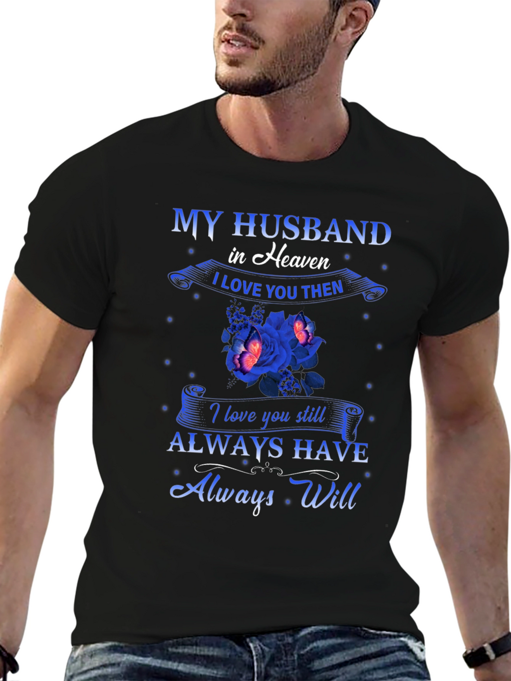 My Husband in Heaven Memorial T-Shirt