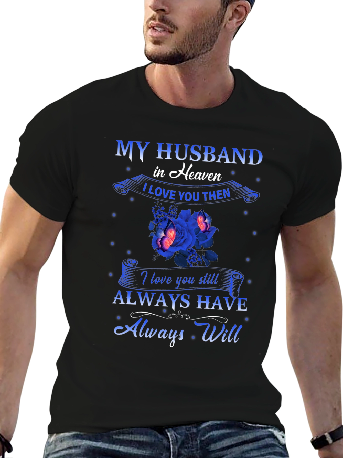 My Husband in Heaven Memorial T-Shirt