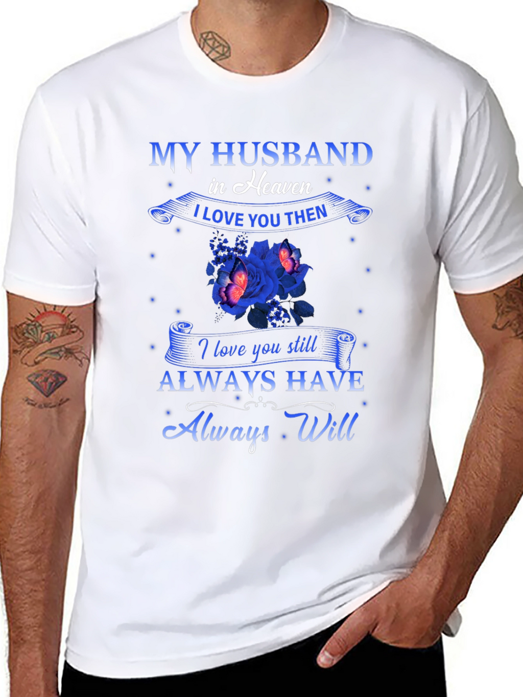 My Husband in Heaven Memorial T-Shirt