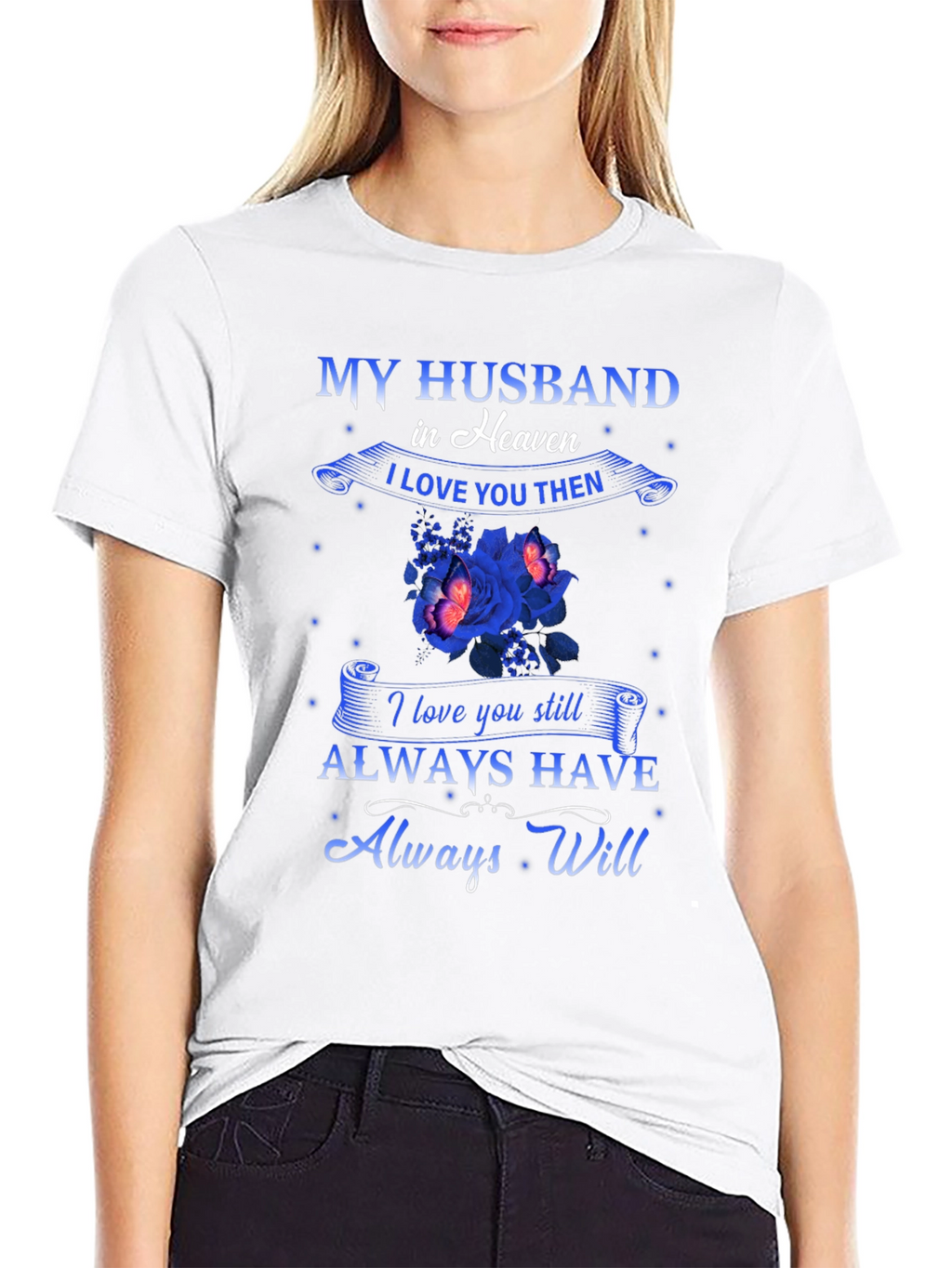 My Husband in Heaven Memorial T-Shirt