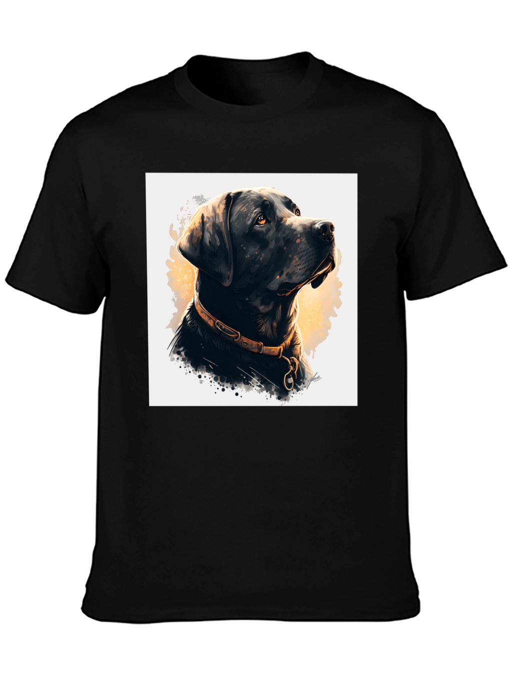 Black Dog Portrait Graphic Tee