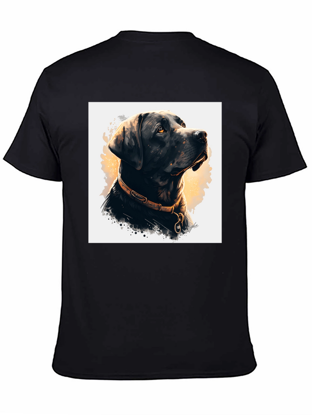 Black Dog Portrait Graphic Tee