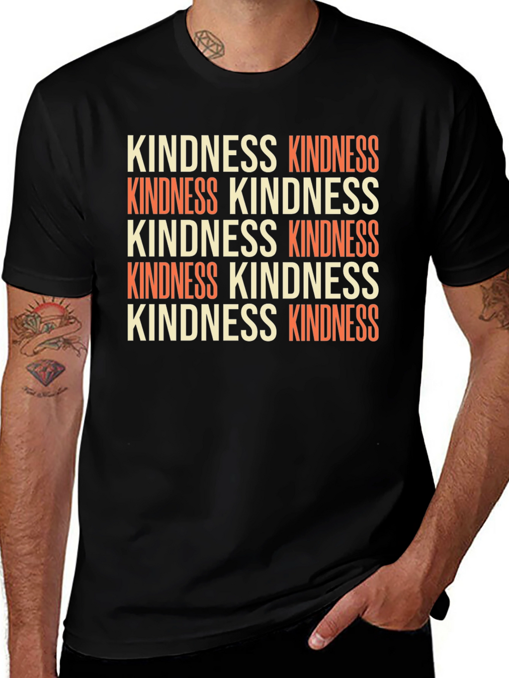 Kindness Graphic Tee - Retro Style