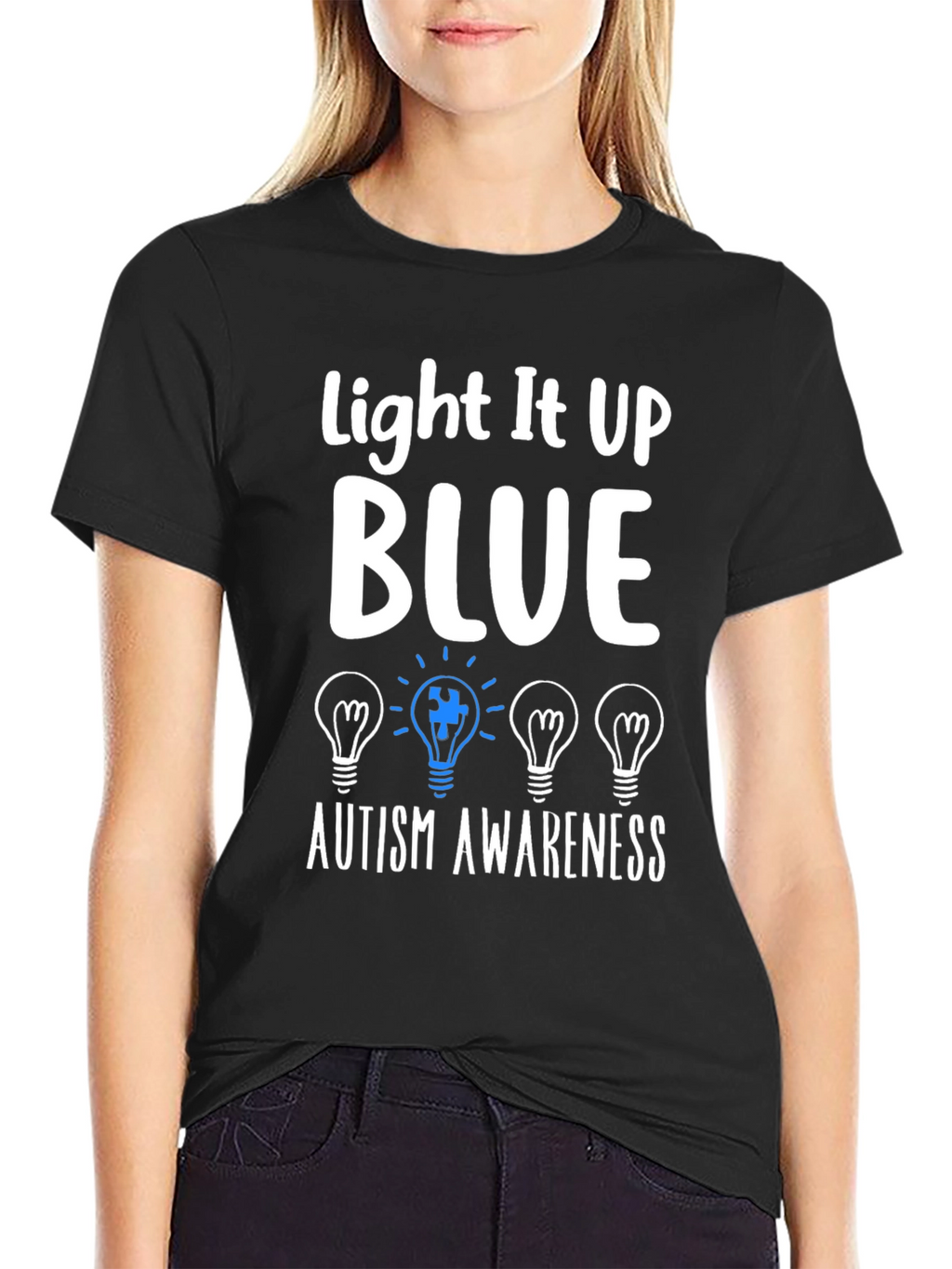 Autism Awareness T-Shirt - Light It Up Blue