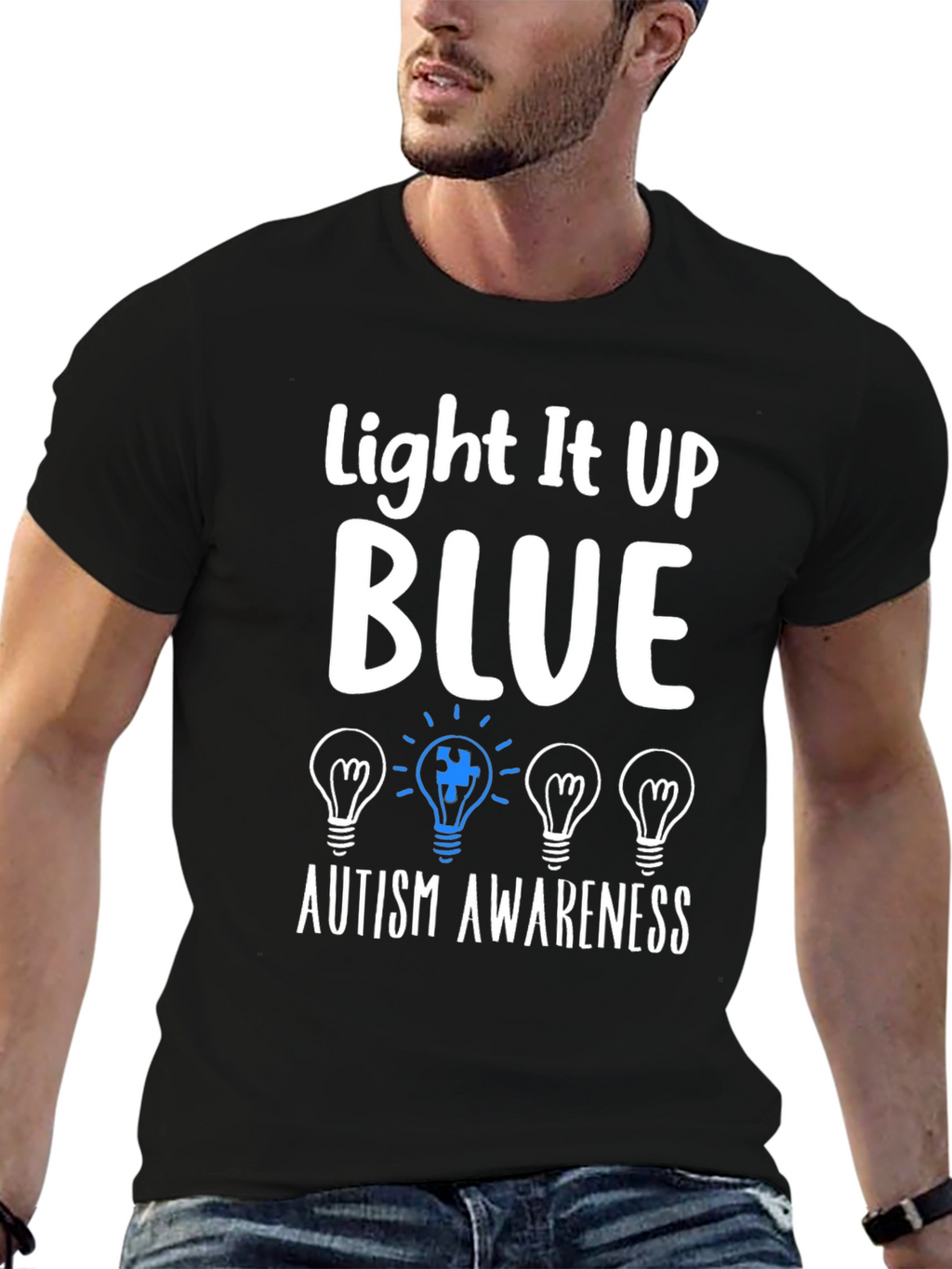 Autism Awareness T-Shirt - Light It Up Blue