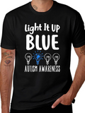 Autism Awareness T-Shirt - Light It Up Blue