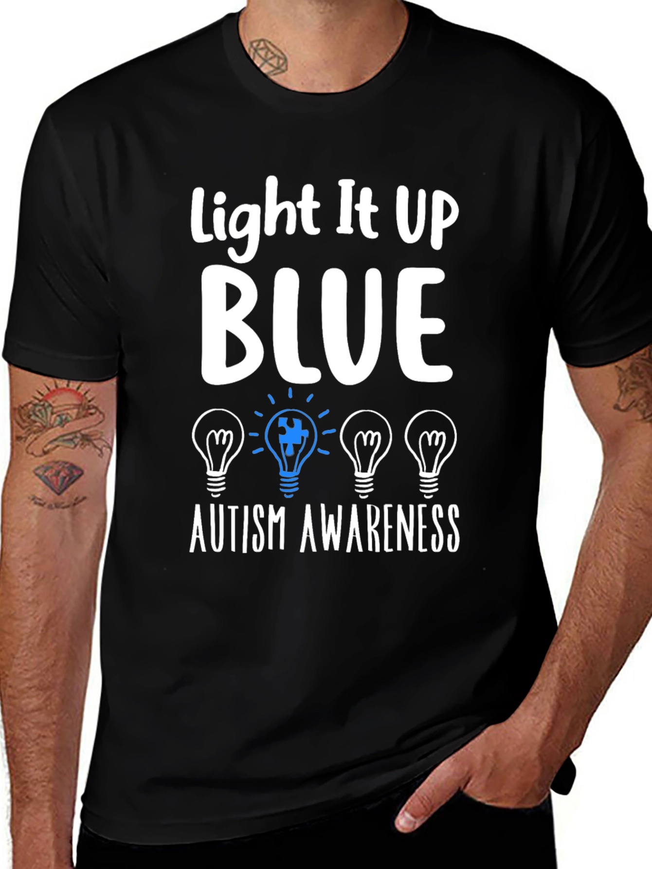 Autism Awareness T-Shirt - Light It Up Blue