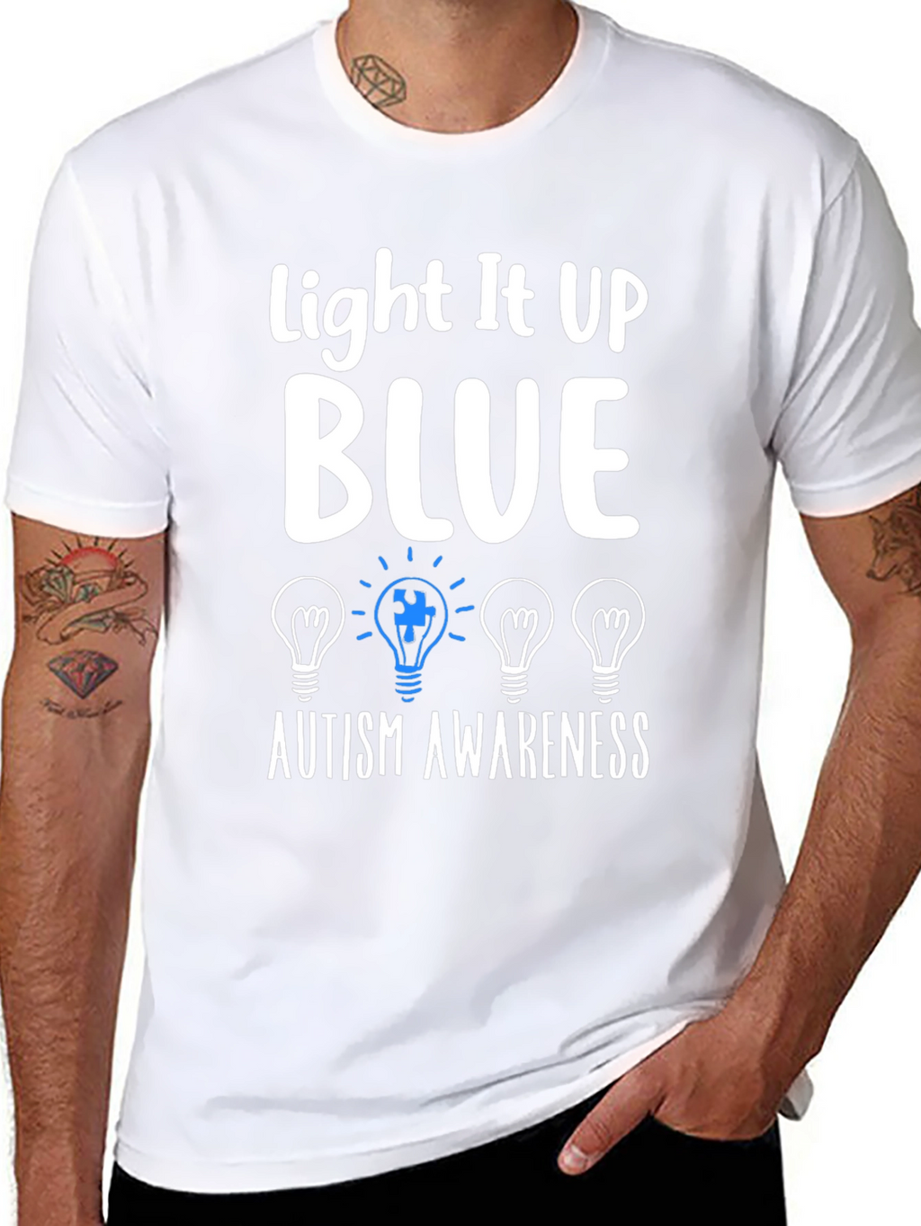 Autism Awareness T-Shirt - Light It Up Blue