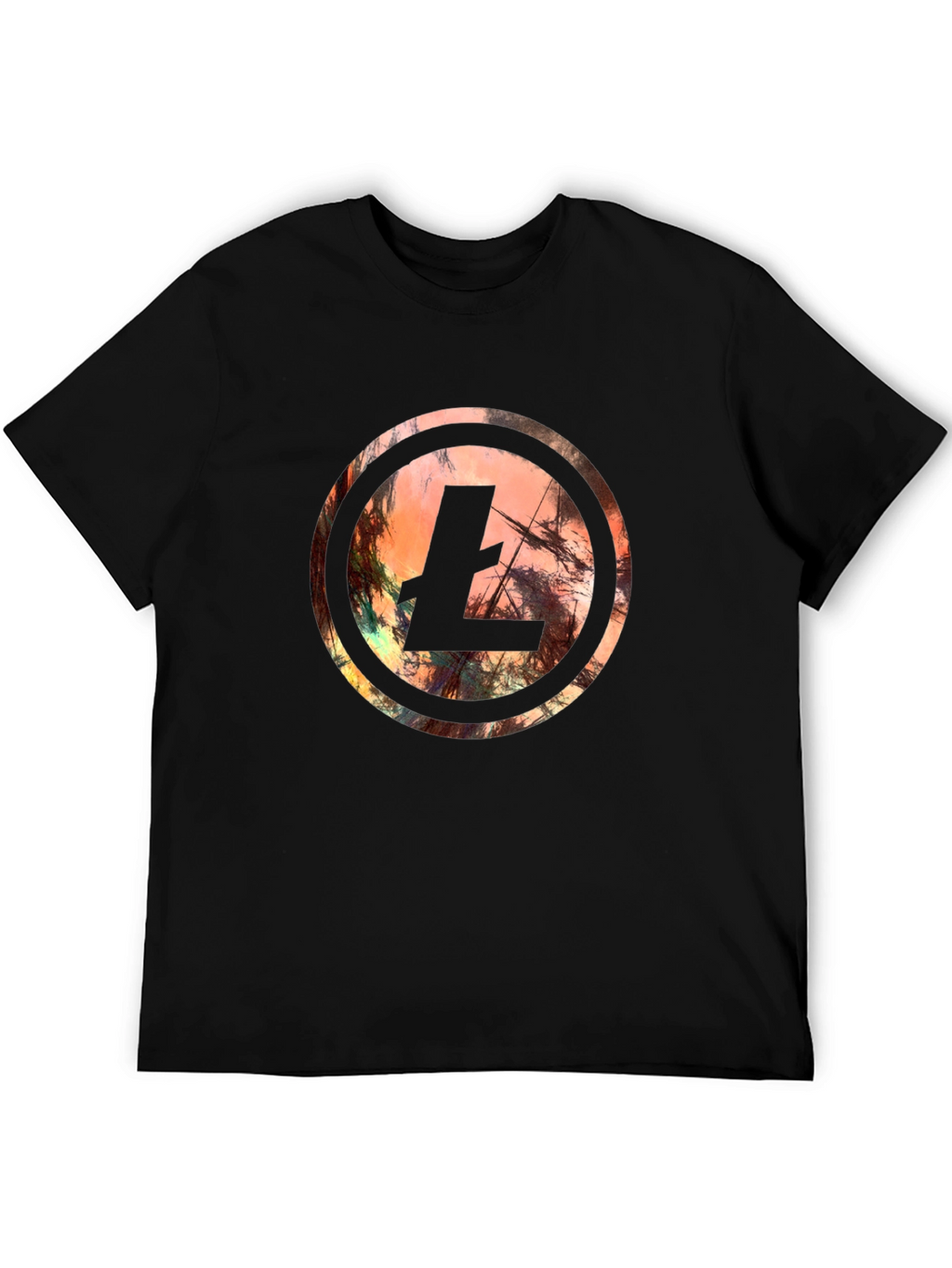 Abstract Litecoin Symbol Graphic Tee