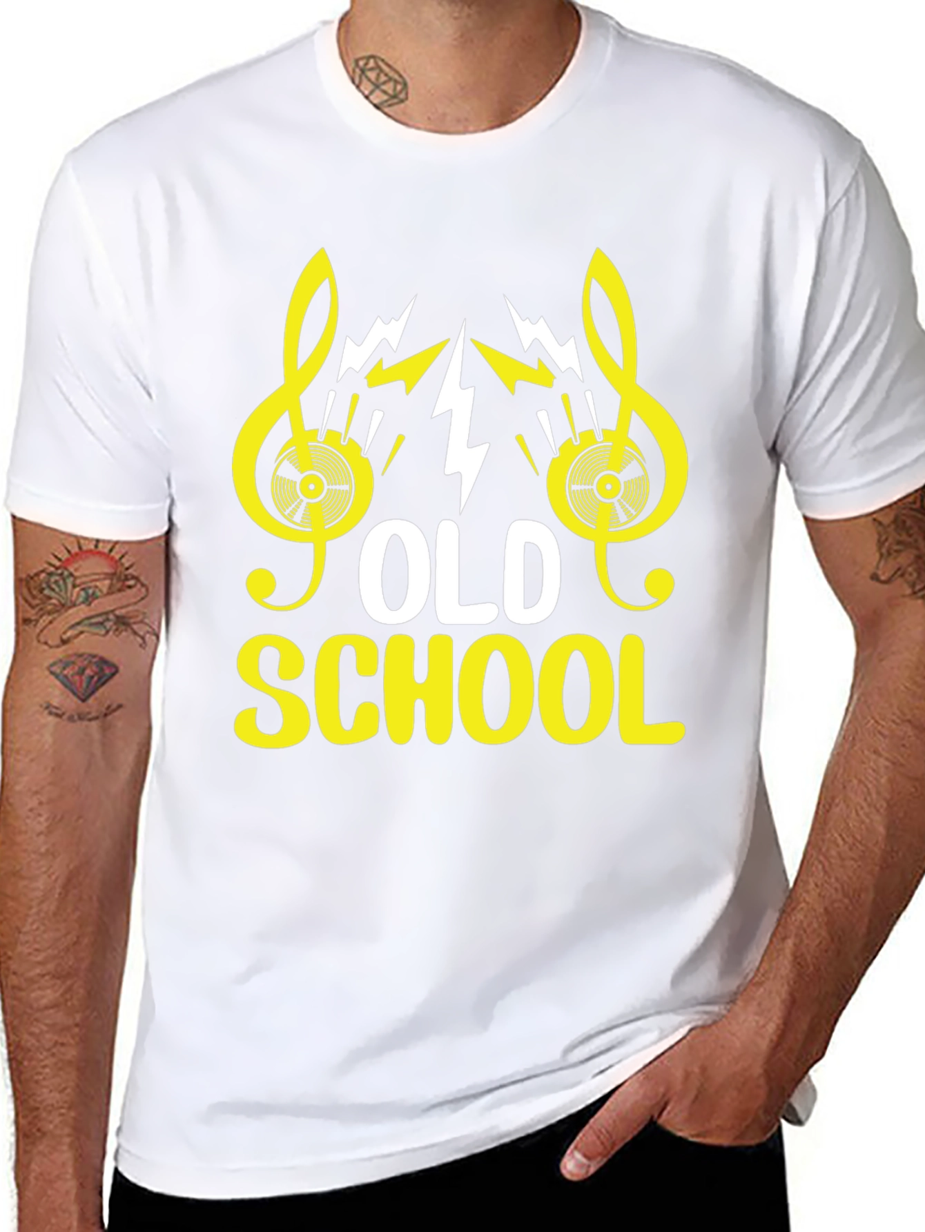 Old School Music Graphic Tee