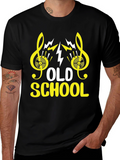 Old School Music Graphic Tee