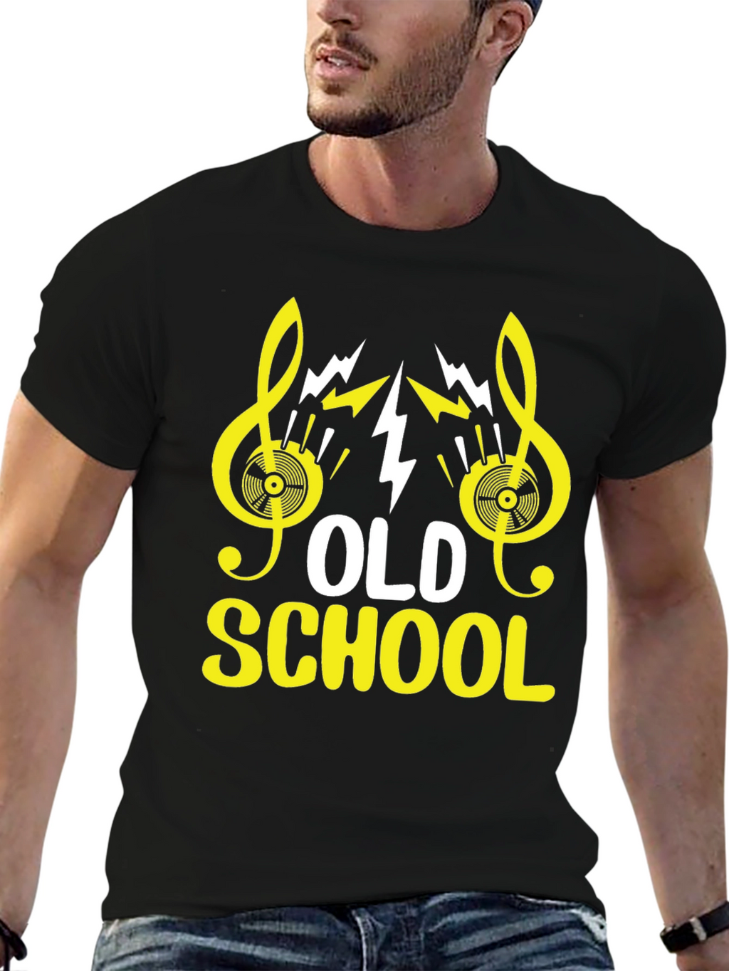 Old School Music Graphic Tee