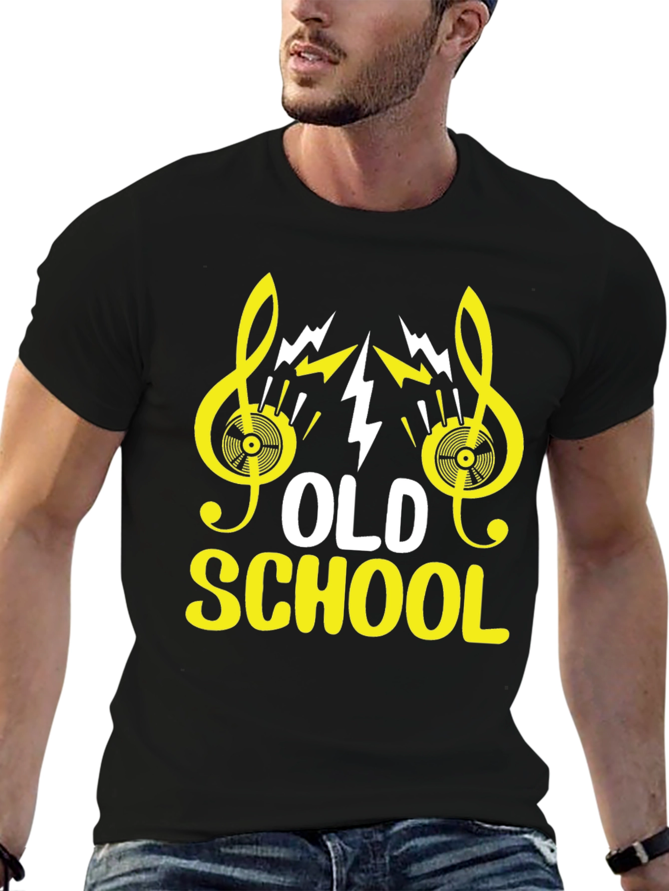 Old School Music Graphic Tee