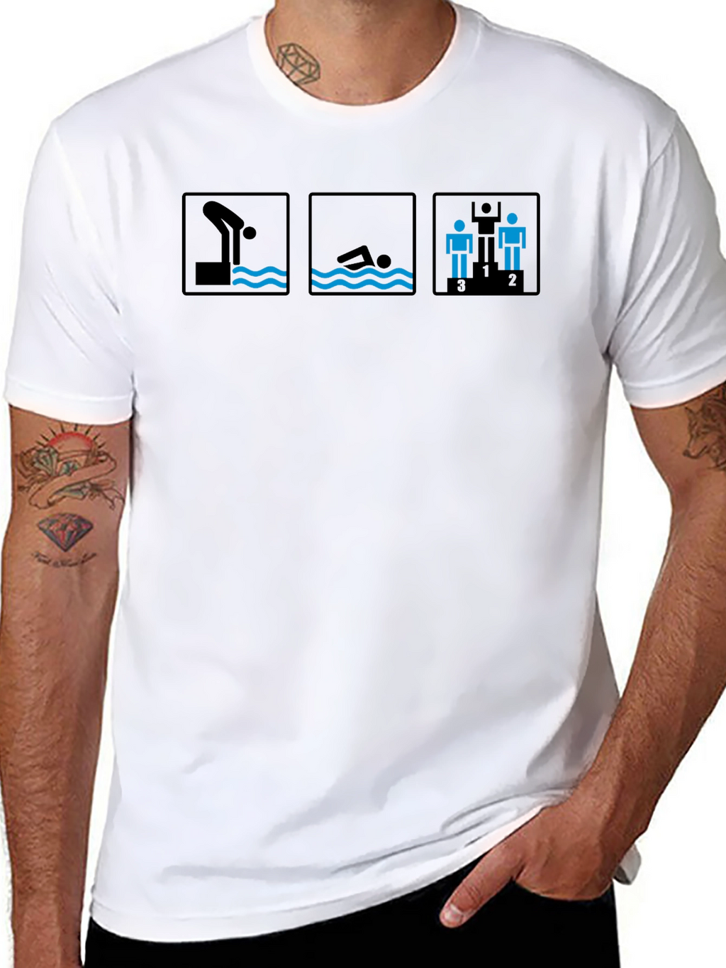 Triathlon Swim Bike Run T-Shirt