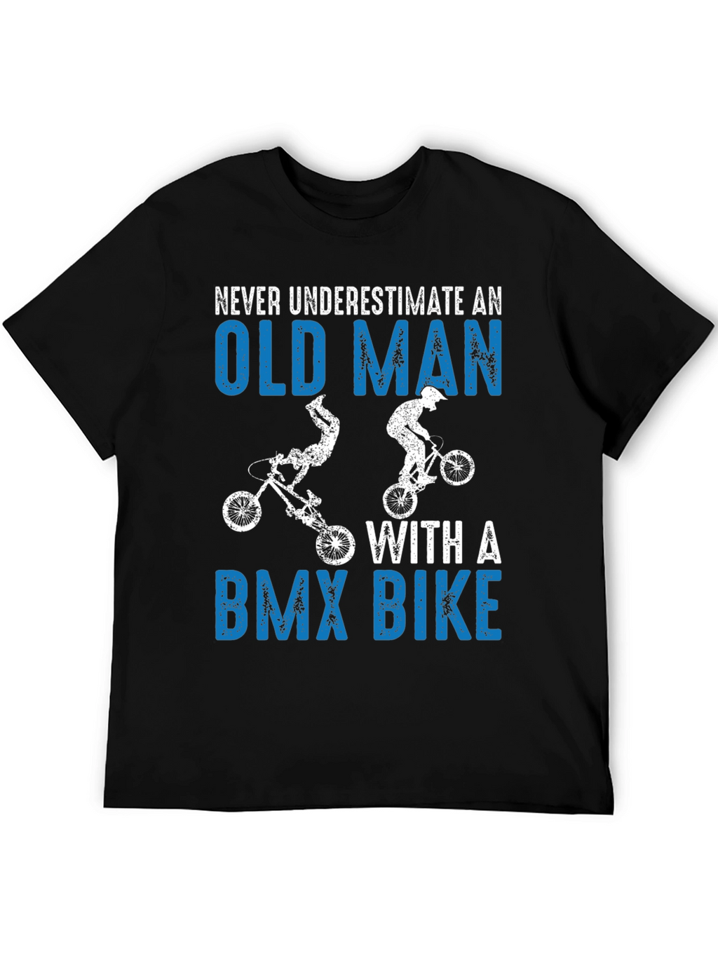 Funny Old Man BMX Bike T-Shirt