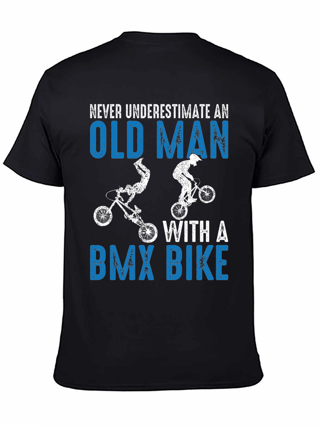 Funny Old Man BMX Bike T-Shirt