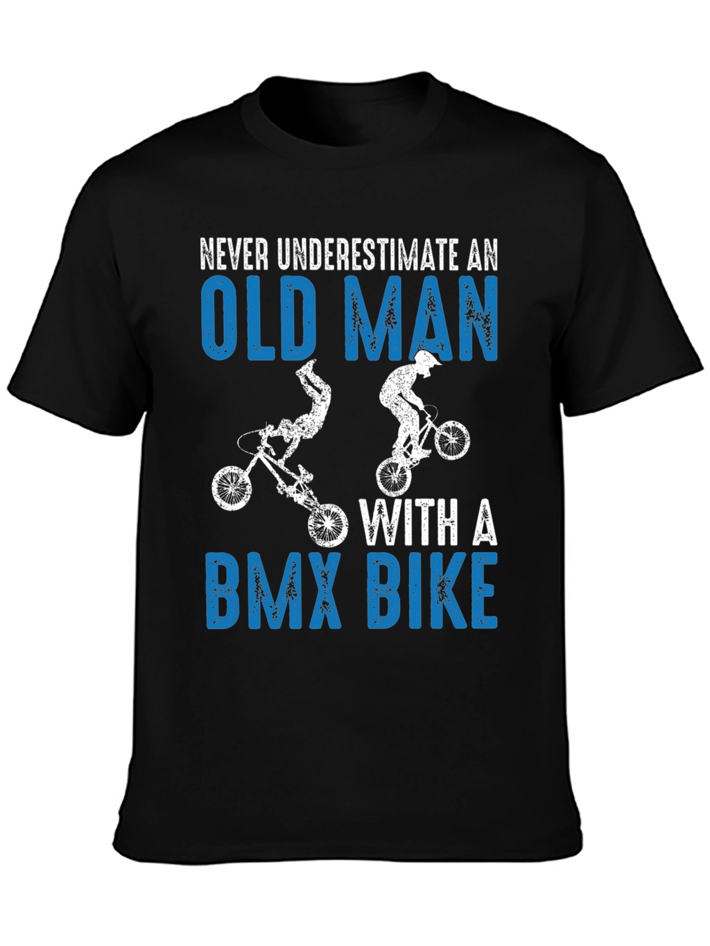 Funny Old Man BMX Bike T-Shirt