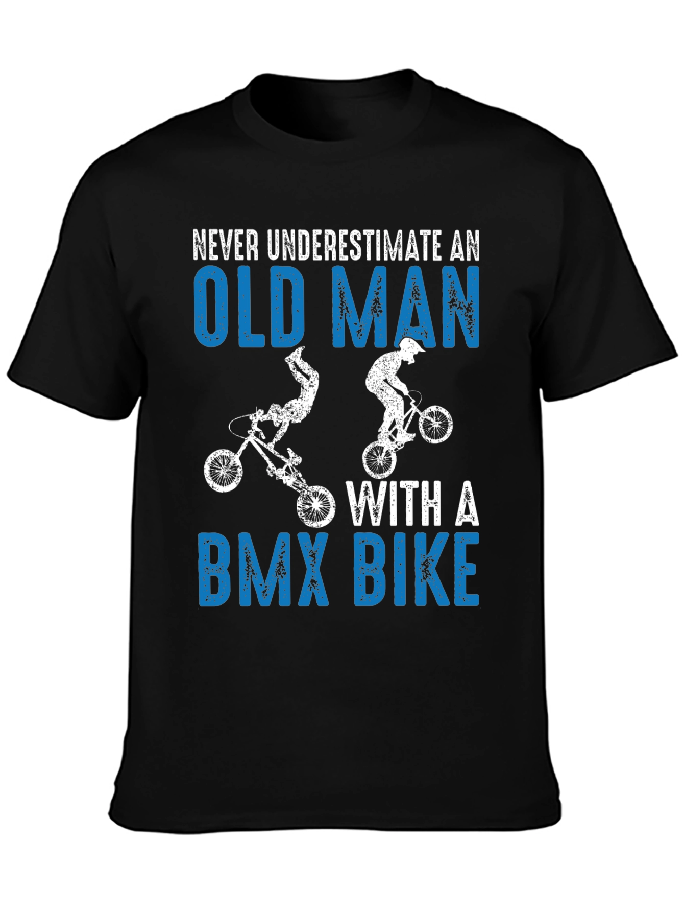 Funny Old Man BMX Bike T-Shirt