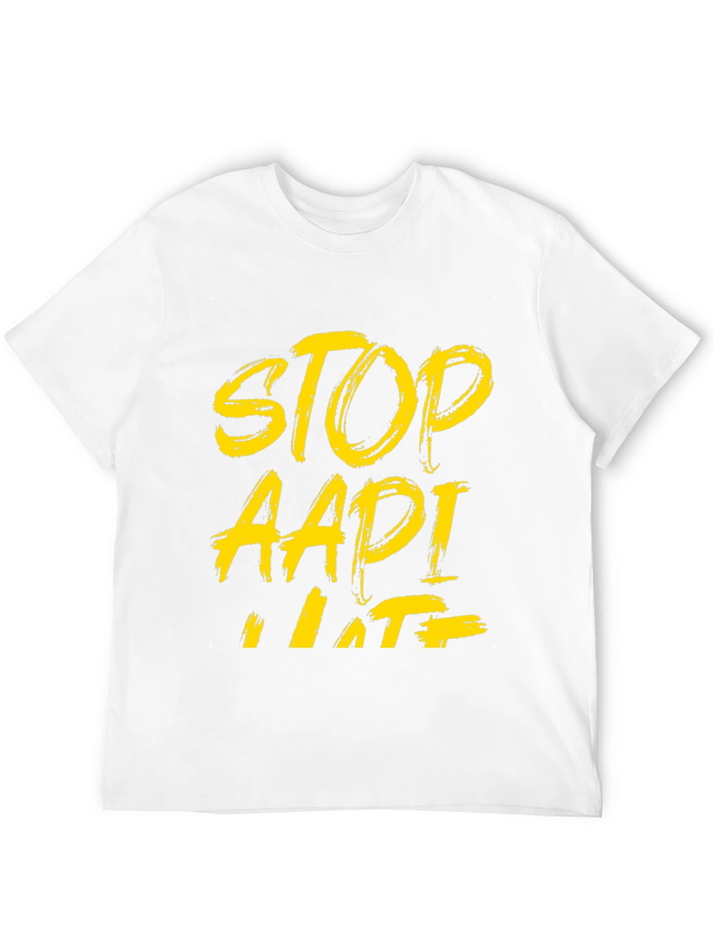 Stop AAPI Hate T-Shirt - Black Crew Neck Tee