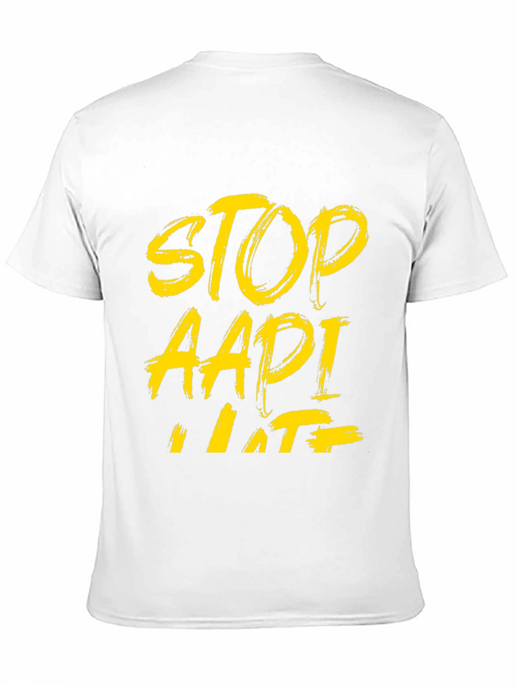 Stop AAPI Hate T-Shirt - Black Crew Neck Tee