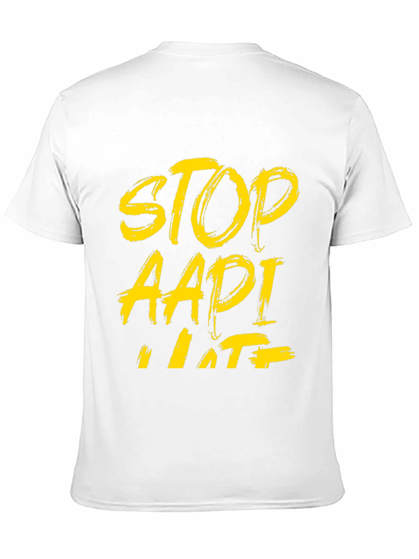 Stop AAPI Hate T-Shirt - Black Crew Neck Tee