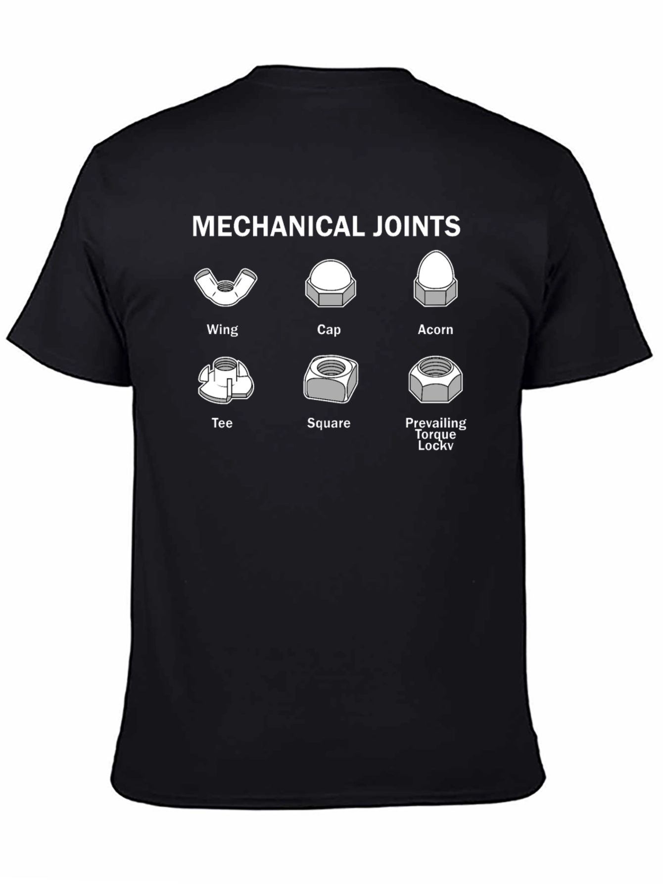 Mechanical Joints Graphic Tee - Engineer Humor T-Shirt