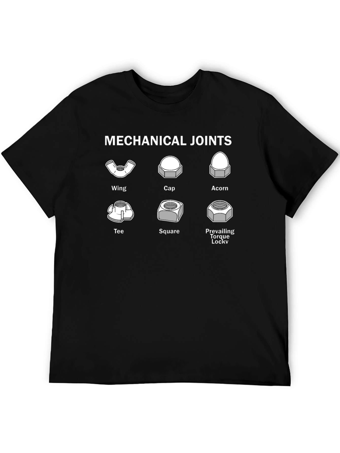 Mechanical Joints Graphic Tee - Engineer Humor T-Shirt